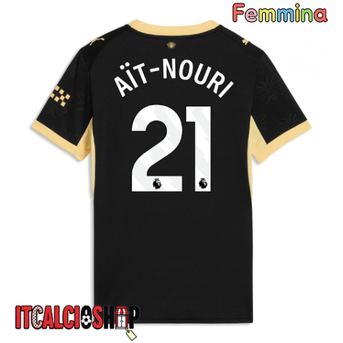 Manchester City Rayan Ait-Nouri #21 Seconda Maglia Femmina 2026-27 Manica Corta